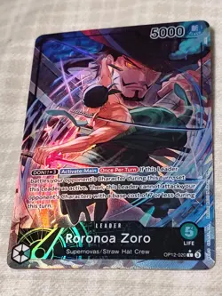 One Piece TCG Roronoa Zoro - Alt Art Leader - OP12-020 Legacy of the Master - Image 4