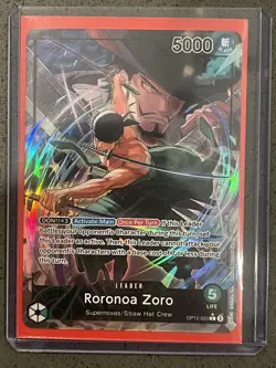One Piece TCG Roronoa Zoro OP12-020 Leader Alt Art Legacy of the Master English - Image 1