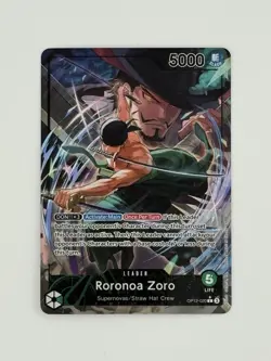 One Piece TCG Roronoa Zoro OP12-020 Leader Alt Art Legacy of the Master English - Image 1