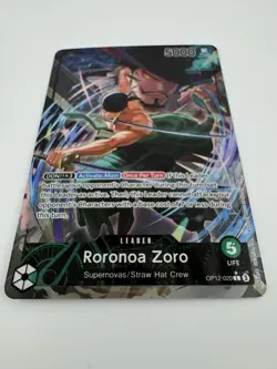 One Piece TCG Roronoa Zoro OP12-020 Leader Alt Art Legacy of the Master English - Image 3