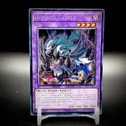 Yugioh Invoked Caliga FUEN-EN027 Secret Rare 1st Edition VLP - Image 1