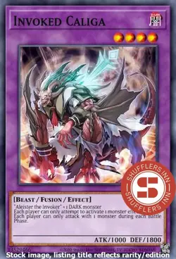 Invoked Caliga FUEN-EN027 Secret Rare 1st Edition - Image 1
