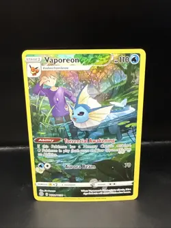 Pokemon TCG Vaporeon TG02/TG30 Swsh09: Brilliant Stars Trainer Gallery Holo - Image 3