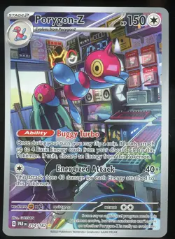 Pokemon TCG Porygon-Z Holo Illustration Rare Full Art Paradox Rift 214/182 NM - Image 1