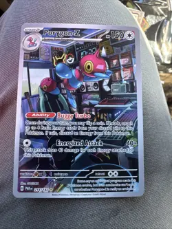 Pokemon TCG Paradox Rift Porygon-Z 214/182 Illustration Rare Full Art Holo NM - Image 1