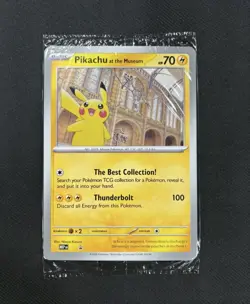 UK ONLY PROMO ! Pikachu At The Museum Jumbo Pokemon Card - GEM MINT SEALED - Image 1