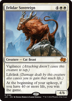Felidar Sovereign 198 | Near Mint | J25 Foundations Jumpstart Magic MTG - Image 1