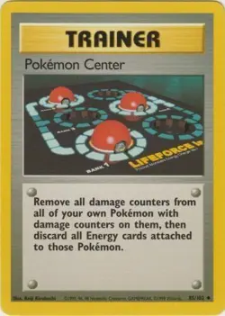 Pokemon Center 85/102 Base Set Pokemon Card MP - Image 1