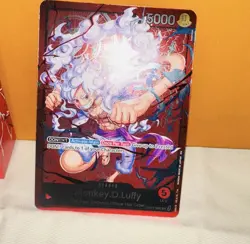 Monkey.D.Luffy (gear 5) ST21-001 L, foil, ALT, english (Bashikou) one piece card - Image 1