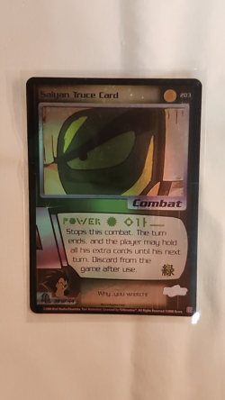 Saiyan Truce Card FOIL LIMITED - 203 Saiyan Saga DBZ Dragon Ball Z TCG CCG Score - Image 2