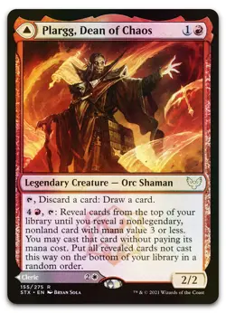 Plargg, Dean of Chaos #155 (Foil) (NM) Strixhaven STX Magic MTG - Image 1