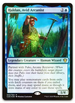 Haldan, Avid Arcanist #2 (Foil) (NM) Commander 2020 C20 Magic MTG - Image 1