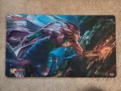 MTG Grand Prix Seattle 2018 Playmat Silvergill Adept by Magali Villeneuve - Image 1