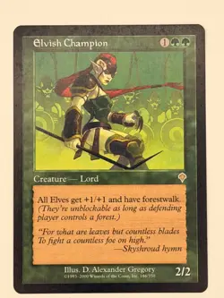 Elvish Champion Invasion LP/MP MTG Magic the Gathering - Image 1