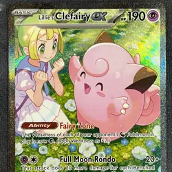 Lillie's Clefairy ex 184/159 SIR English SV09: Journey Together JTG Pokemon TCG - Image 4