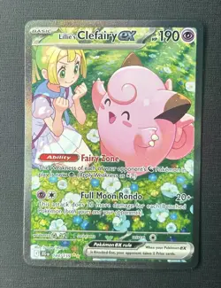 Pokemon TCG Lillie's Clefairy EX 184/159 Sv09: Journey Together SIR - Image 1