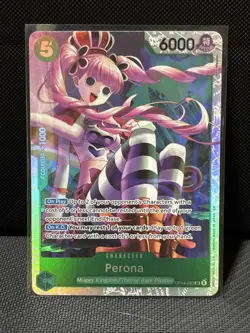 Perona - OP14-033 -One Piece TCG English - The Azure Sea's Seven SR Foil - Image 1