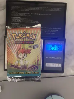 FACTORY SEALED - Pokemon Gym Heroes Misty SHORT TABS Booster Pack WOTC 2000 - Image 1