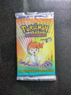 Pokemon Unlimited Gym Heroes 2000 Sealed Booster Pack Misty Art 21g Heavy - Image 1