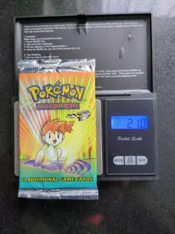 Pokemon Unlimited Gym Heroes 2000 Sealed Booster Pack Misty Art 21g Heavy - Image 3