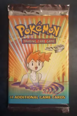 Pokemon Gym Heroes Booster Pack Factory Sealed Misty Artwork 20.88g - Image 2