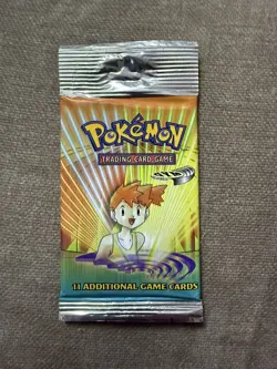 Pokemon WOTC TCG Gym Heroes Sealed Booster Pack Unweighed Misty Artwork - Image 1