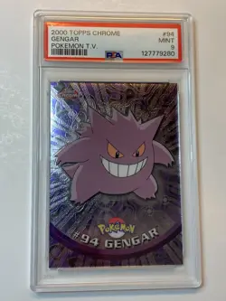 2000 Topps Chrome Pokemon Series 2 #94 Gengar PSA 9 MINT - Image 1