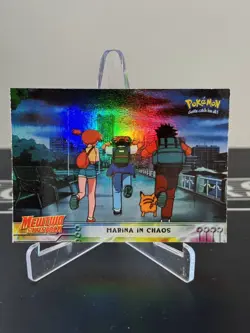 Marina HOLO Chrome Topps Mewtwo Strikes Back #14 Pokemon Karten Sammlung Vintage - Image 1