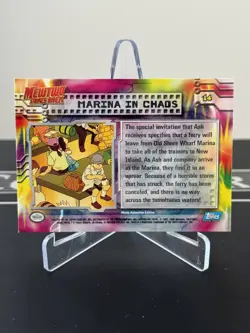 Marina HOLO Chrome Topps Mewtwo Strikes Back #14 Pokemon Karten Sammlung Vintage - Image 3