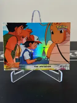 Dragonite HOLO Chrome Topps Mewtwo Strikes Back #13 Pokemon Karten Sammlung - Image 2