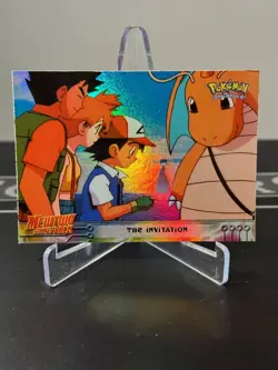 Dragonite HOLO Chrome Topps Mewtwo Strikes Back #13 Pokemon Karten Sammlung - Image 3