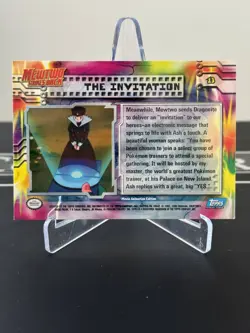 Dragonite HOLO Chrome Topps Mewtwo Strikes Back #13 Pokemon Karten Sammlung - Image 4