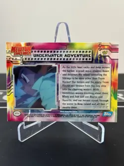 Ash Underwater HOLO Chrome Topps Mewtwo Strikes Back #17 Pokemon Karten Sammlung - Image 3
