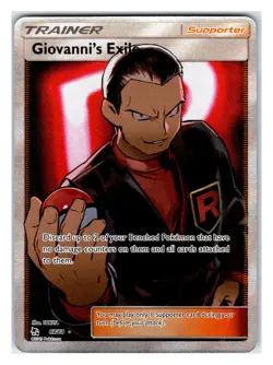 Pokemon TCG - Giovanni's Exile (Full Art) - Hidden Fates 67/68 Ultra Rare - Image 1
