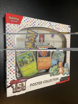 Pokemon TCG Scarlet & Violet 151 Poster Collection Box 3 Packs New Sealed G2 820650853166 - Image 1