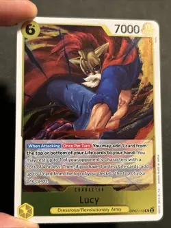 2024 One Piece TCG - Lucy OP07-112 - Rare - 500 Years in the Future ENGLISH NM - Image 3