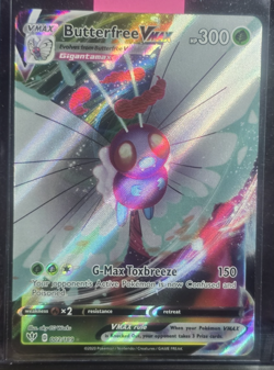 Butterfree VMAX 002/189 SWSH03: Darkness Ablaze Pokemon Card NM - Image 1