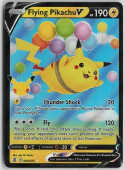 Pokemon Flying Pikachu V 006/025 Celebrations NM card - Image 1