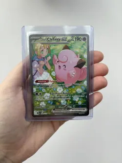 Pokemon TCG: Lillie's Clefairy ex 184/159 - SV Journey Together SIR - NM - Image 1