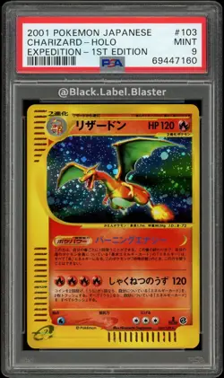 2001 Pokemon Japanese Expedition Charizard 1st Edition #103 - PSA 9 - (6 CERT) - Image 1