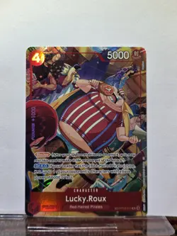 One Piece A Fist of Divine Speed Lucky Roux OP09-015 Treasure Rare TR - Image 1