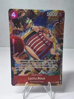 One Piece A Fist of Divine Speed Lucky Roux OP09-015 Treasure Rare TR - Image 1