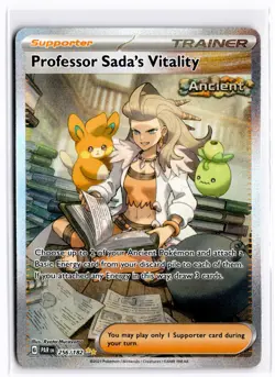 2023 TCG Pokemon #256 Professor Sada's Vitality 256/182 Holo Paradox Rift - Image 1