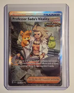 Professor Sada's Vitality Trainer Pokemon TCG Paradox Rift Full Art 256/182 - Image 3
