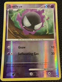 Pokemon- Gastly Arceus 64/99 Reverse Holo LP - Image 1