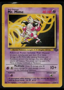 Mr. Mime 22/64 Jungle Pokemon TCG MP+ - Image 1