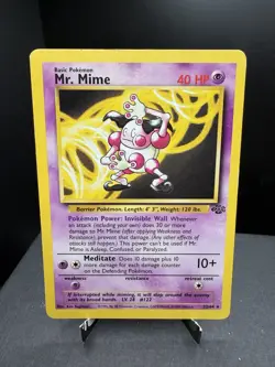 Pokemon TCG WOTC Jungle Mr Mime 22/64 Regular Non Holo Rare Unlimited MP - Image 1