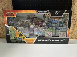 Pokemon TCG Lucario V & Tyranitar V Heavy Hitters Box -14 Packs W/Evolving Skies - Image 1