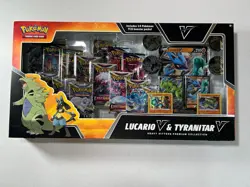 Pokemon TCG Lucario V & Tyranitar V Heavy Hitters Box -14 Packs W/Evolving Skies - Image 2
