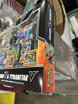 Pokemon TCG Lucario V & Tyranitar V Heavy Hitters Premium Collection Box - New 820650856716 - Image 3